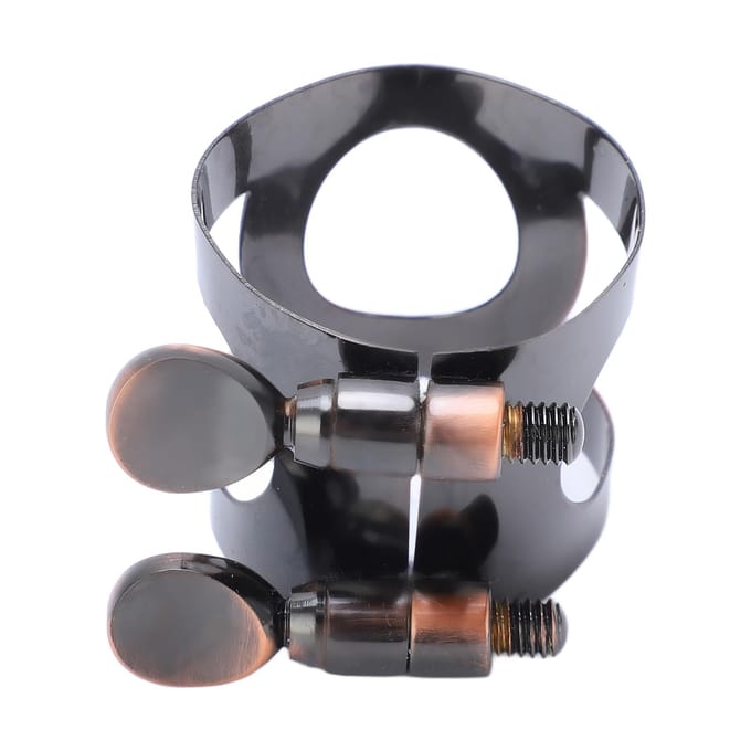 Mondstuk Klem Vervanging Metaal Klarinet Riet Bevestigingsklem Muziekinstrument Accessoires Reddish Antique gray