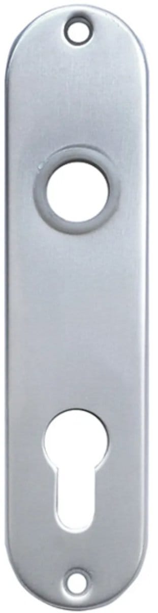 Langschild euro 55mm ovaal aluminium