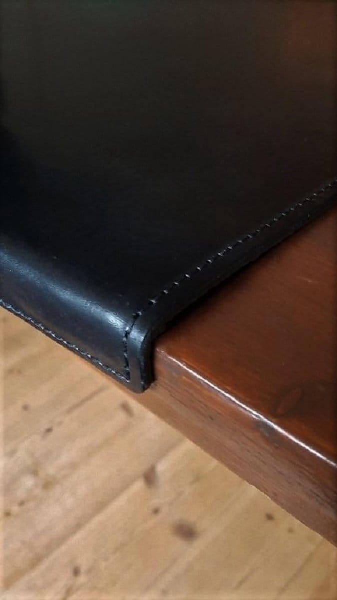 Leren Bureaulegger met randbescherming 75 x 50 cm in Zwart