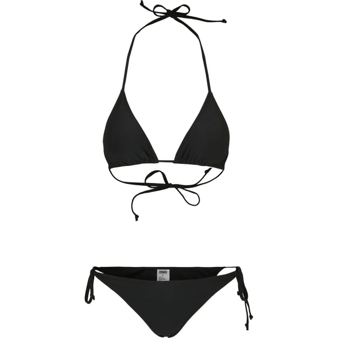 Urban Classics - Recycled Triangle Bikini set - M - Zwart