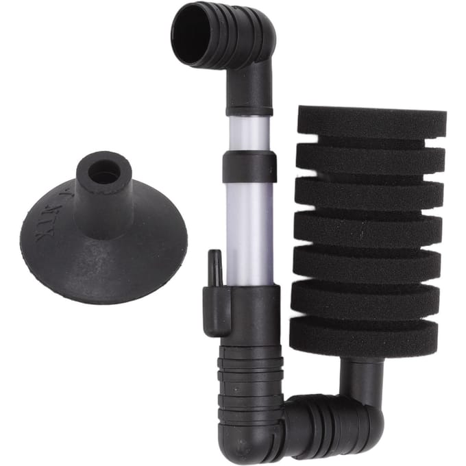 Sponsfilter voor aquarium Enkelkop Ultra Stil Biochemisch Sponsfilter voor Aquarium Klein black