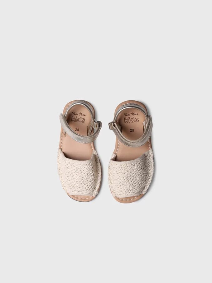 Kindersandalen in Menorcaanse stijl met klittenbandsluiting | COVA-AD