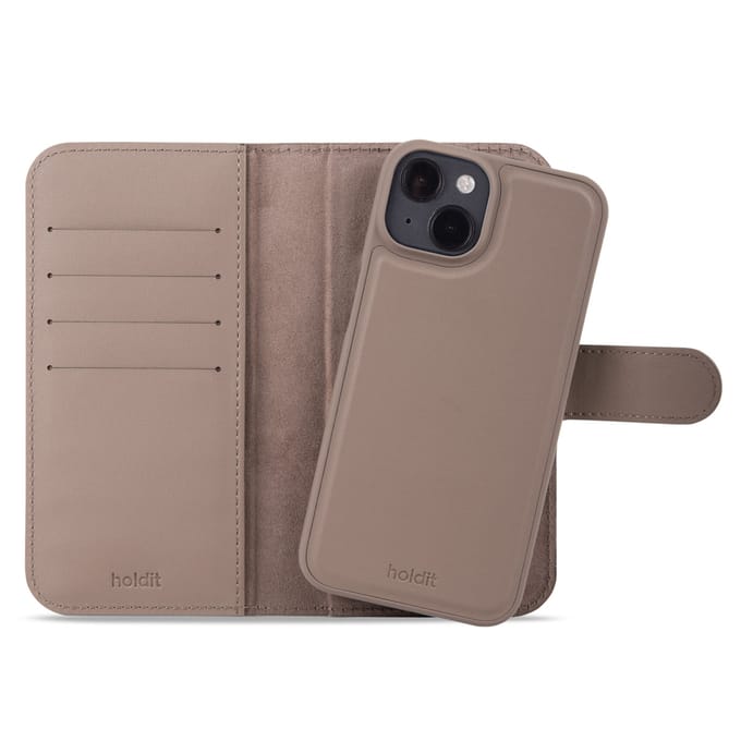 Holdit Wallet Case Magnet Plus geschikt voor Apple iPhone 15 - Mocha Brown