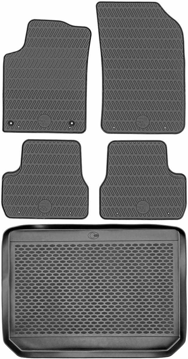 Max-Dywanik DOMA Serie - Rubber Automatten - Peugeot 2008 - Beschermrand