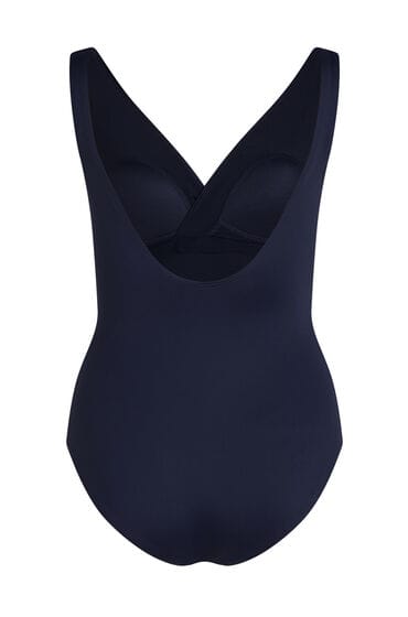 Hunkemöller Dames Badmode Badpak Shaping Shell Mesh - Blauw - maat XS