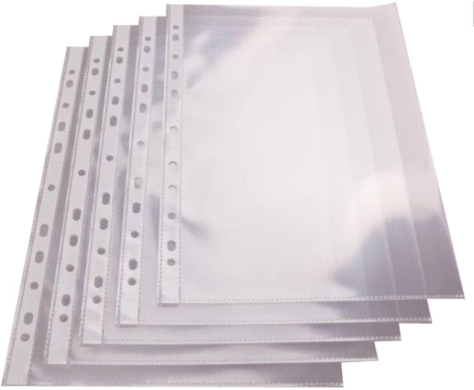 proOFFICE Documenthoezen A4, PP-folie, glashelder, 75 micron