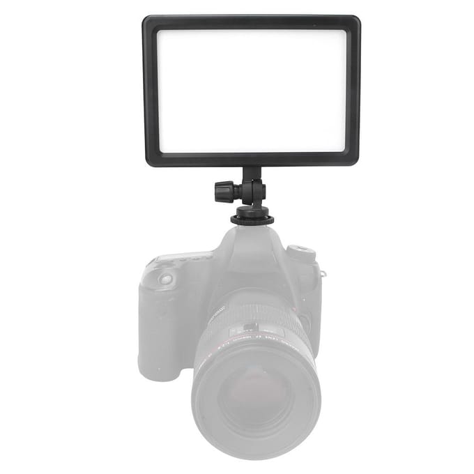 VISICO 25W Ultradunne Verstelbare Helderheid Fotografie Lamp Dubbele Kleurtemperatuur Hoge CRI 95+ black