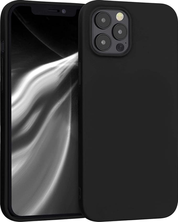 Geschikt voor Apple iPhone 12 Pro Backcover | Zwart | Soft TPU