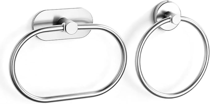 Handdoekring zelf (zilver)