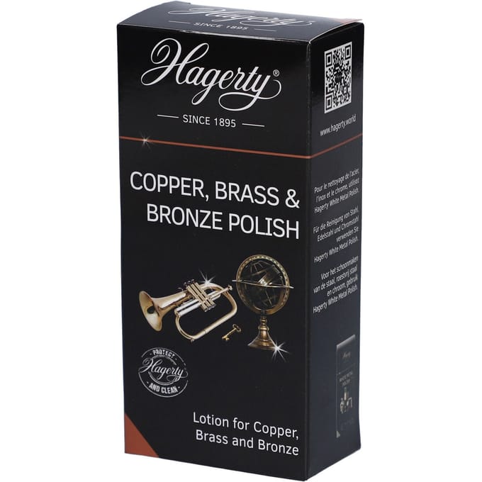 Hagerty Copper, Brass & Bronze Polish - Poetsmiddel voor koper, messing en brons 250 ml