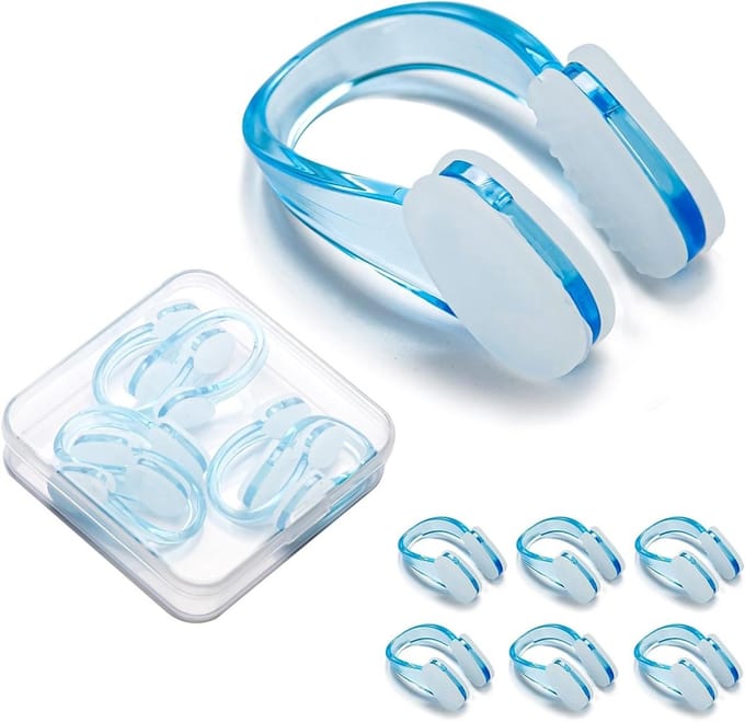 Zwemaccessoires voor Neusbescherming - Antislip Neusclips met Opbergdoos voor Training en Competitie