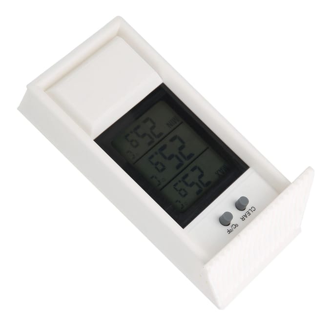 Thermomètre numérique extérieur jardin étanche thermomètre blanc jauge de température avec crochet gray