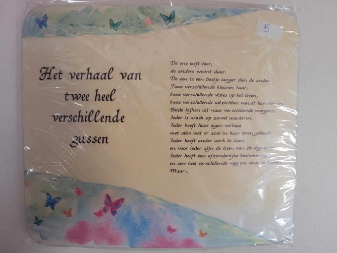 Muismat met prachtige tekst - Mousepad
