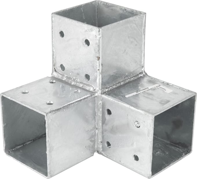Wovar Pergola Hoekverbinding voor 7 x 7 cm palen Kubus model| Per stuk