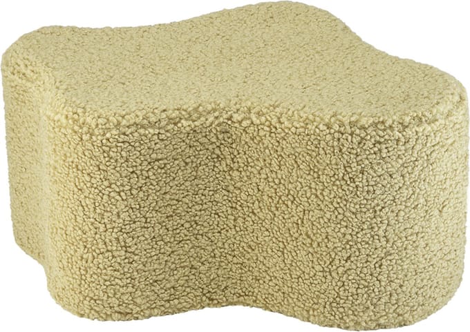 Wigiwama Teddy Cloud Pouffe / Poef - Ø40x25cm - Matcha