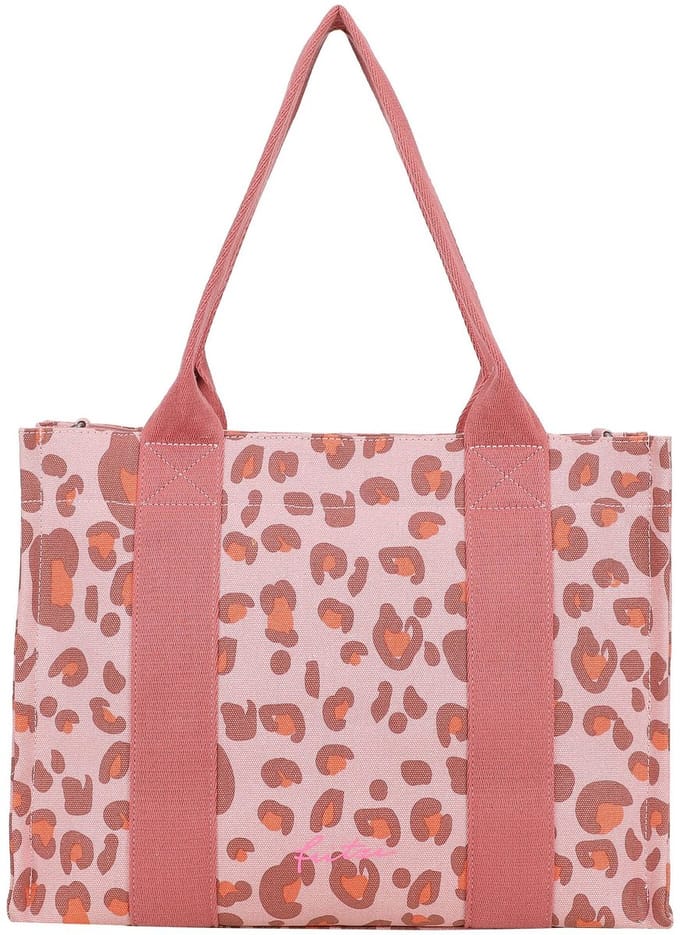 Fritzi aus Preußen schoudertas Tote Shopper Canvas Leo Brick roze