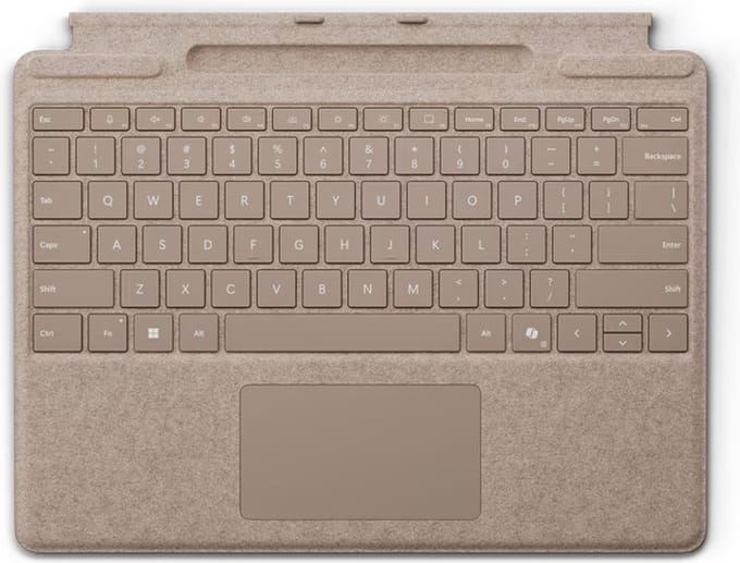 Microsoft Surface Pro Toetsenbord - Met Penopslag - Geschikt voor Surface Pro 11, 10, 9 & 8 - QWERTY - Dune