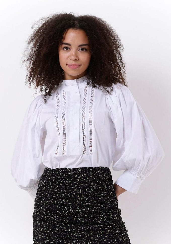 Notre-V Blouse Nv-avalyn Dames - Jurken - Wit - Maat XS