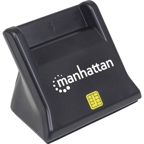 Manhattan 102025 smart card reader Binnen Zwart USB 2.0