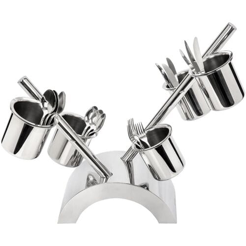 GGM Gastro Besteckkasten/ Regal - mit 5 Behältern Zilver