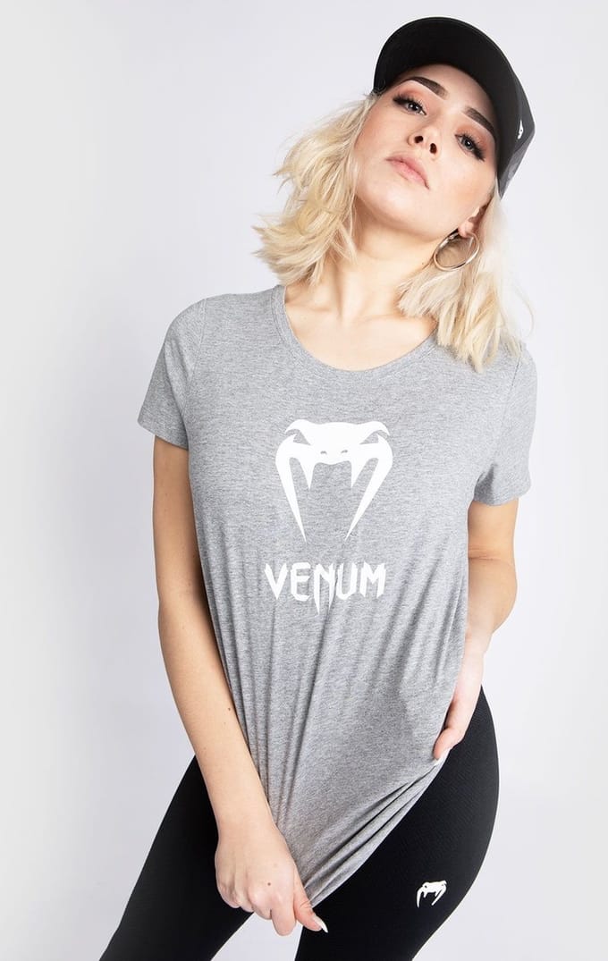 Venum CLASSIC T-Shirt Dames Licht Grijs Gemêleerd - M