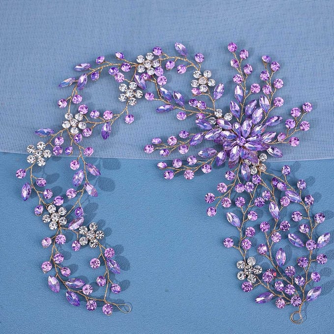 Luxe Mode Bruids Hoofdband Hoofddeksel Bruiloft Haaraccessoires Strass Haarversiering Sieraden Vrouwen Haaraccessoires gray
