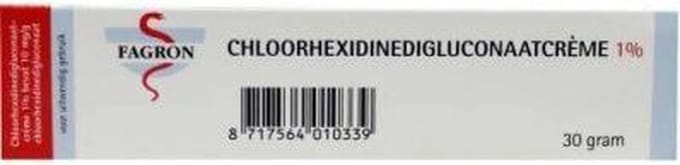 Chloorhexidine 1% Creme Digluconate - 30G Fagron desinfectiemiddel