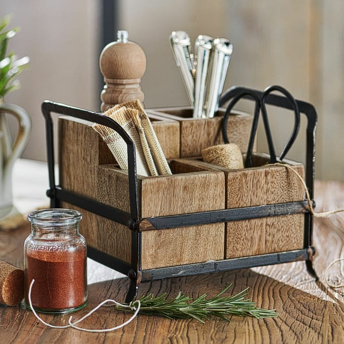 LOBERON Organizer Postes bruin/zwart