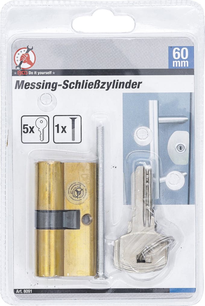 BGS Cilinderslot zware uitvoering 60 mm