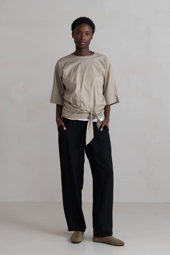 Humanoid Eithan Blackish Maat: S | Straight Broeken Outlet | Dames | Zwart
