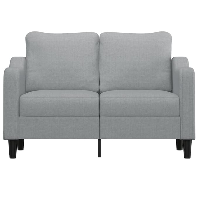 Vidaxl Bank 2-zits, Lichtgrijs, 120 Cm, Bekleed met Stof