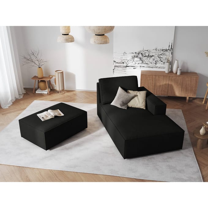 Chaise Longue Carlo rechts ribstof | Milo Casa