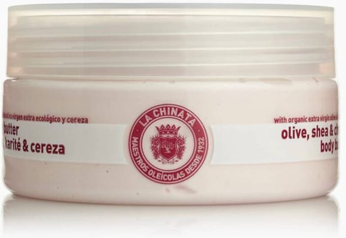 LaChinata bio Body Butter Olijf, Shea en Kers, lichaam creme 250ml