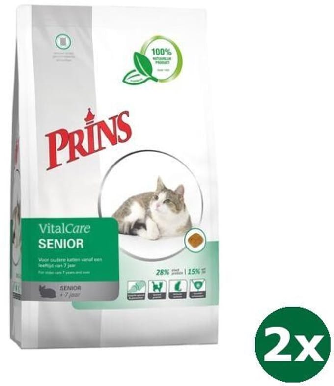Prins cat vital care senior kattenvoer 2x 10 kg