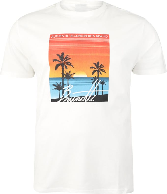 Brunotti Leeway Heren T-shirt | Sneeuw - L