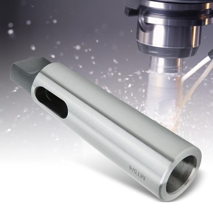 Taper Verloopadapter Boorhuls Zilver Hoge Hardheid Slijtvastheid MT5 naar MT4