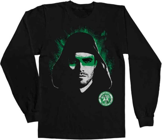 DC Comics Arrow Longsleeve shirt -S- Viridi Sagitta Zwart