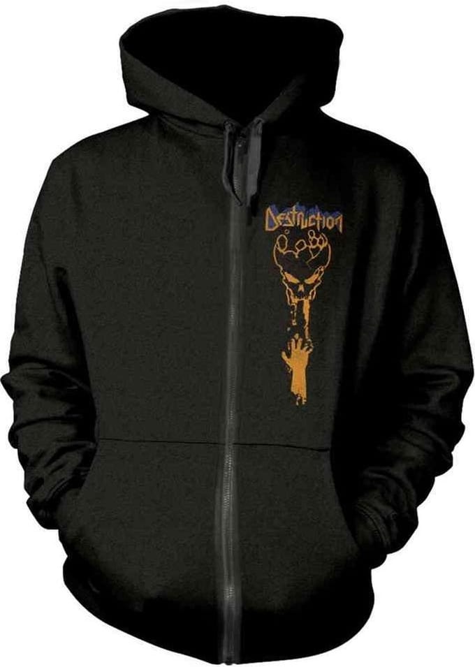 Destruction Vest met capuchon -XL- Infernal Overkill Zwart