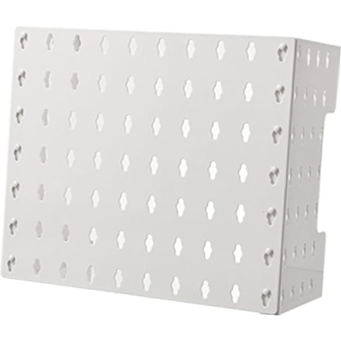 Pegboard Wandgemonteerde Display Multifunctioneel Ponsvrij Opbergrek Gas Waterverwarmer Pijpafdekking white