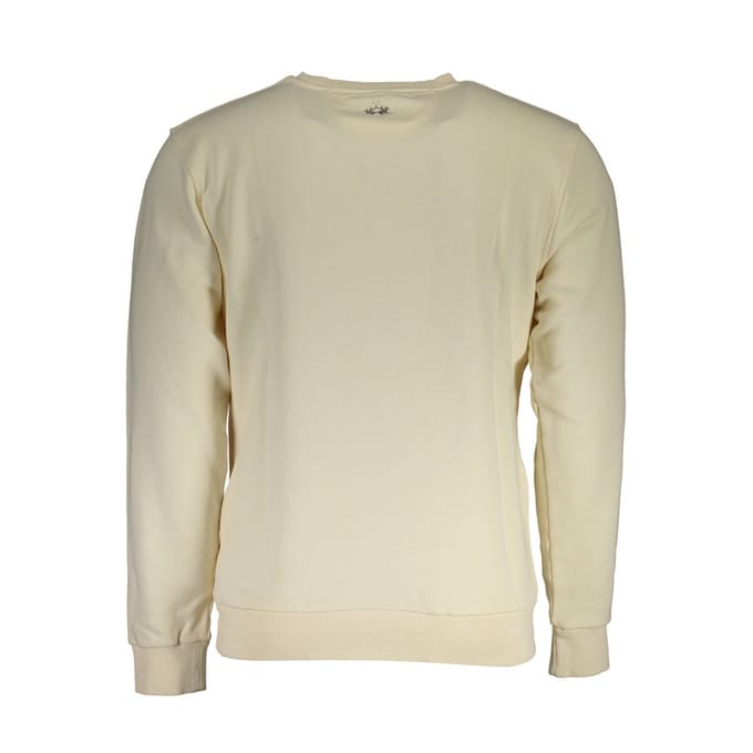 La Martina Bianco Katoenen Heren Sweatshirt