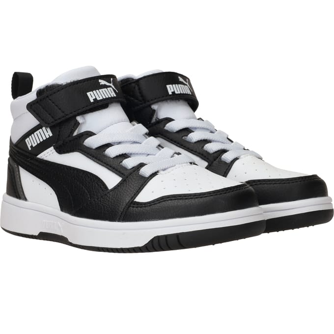 PUMA Puma Rebound V6 Mid AC+ PS Unisex Sneakers - PUMA White-PUMA Black-Shadow Gray