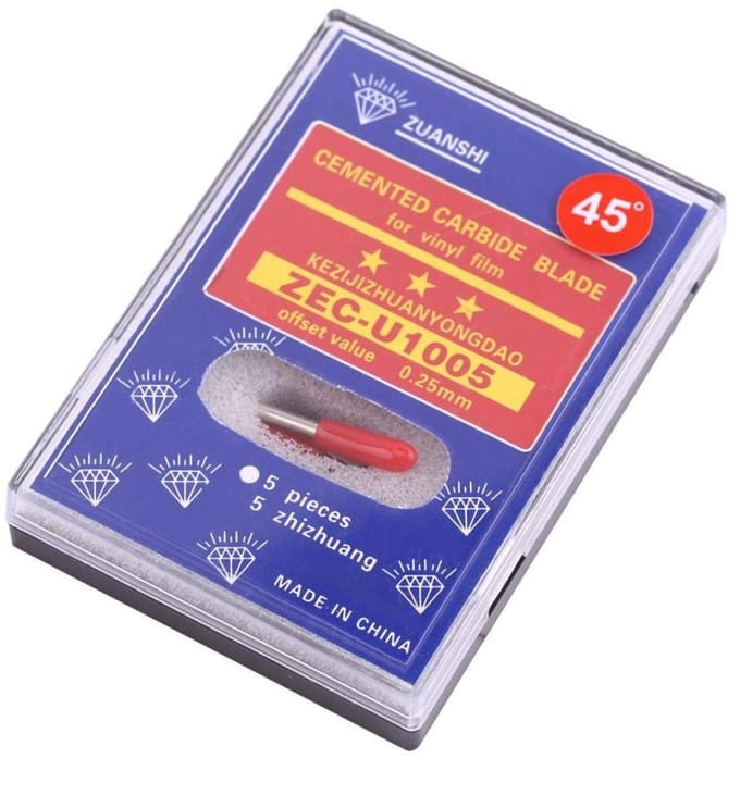 Allecto - Schneidmesser - Plotter Klingenhalter - 10 Stück - 45° - Snijbladen - Precisie snijden - Accessoire voor hobbyisten