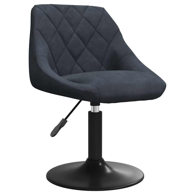 vidaXL - Eetkamerstoelen - draaibaar - 4 - st - fluweel - donkergrijs