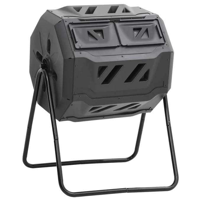 vidaXL - Compostbak - 160 - L - 73x64x95 - zwart