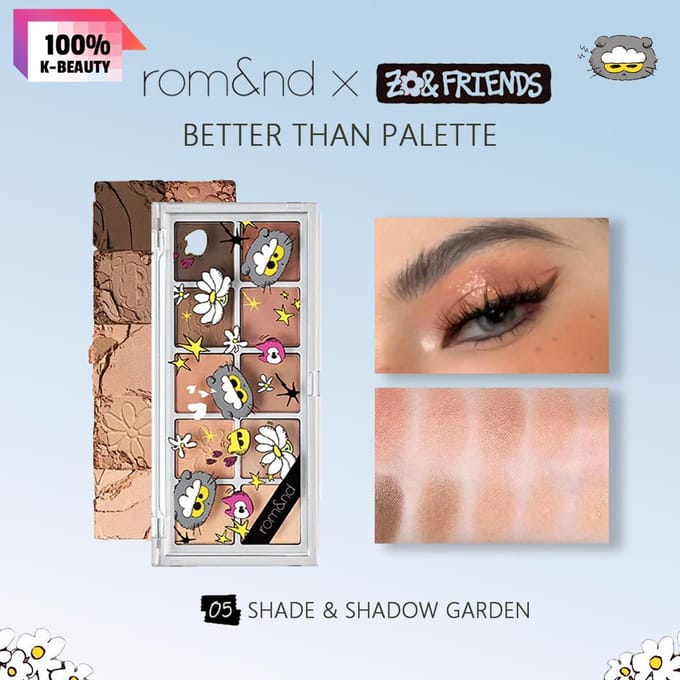 Romand rom&nd X ZO&FRIENDS BETTER THAN PALETTE brown