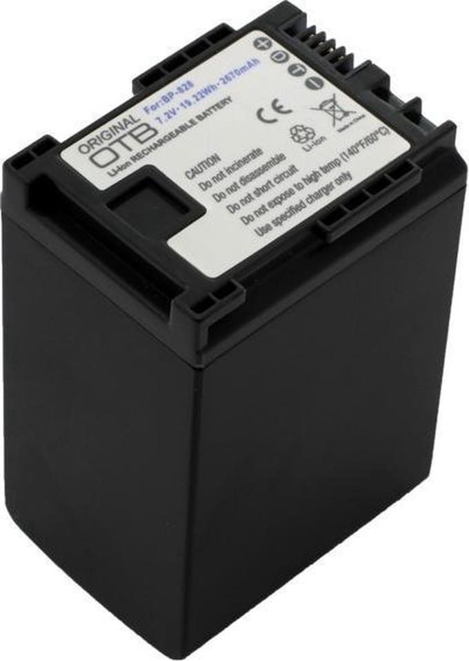 OTB Accu Batterij Canon BP-827 / Canon BP-828 - 2670mAh