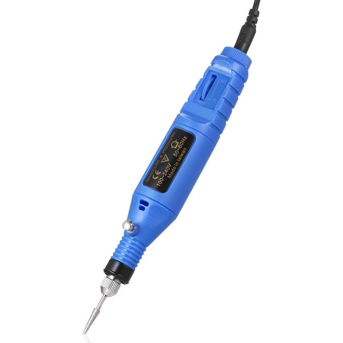 14 stuks 100V-240V Mini Elektrische Slijpmachine Boorgereedschap Variabele Snelheid Roterend US Plug blauw