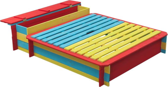 Swing King zandbak Jade 150x120x25/35cm - multikleur