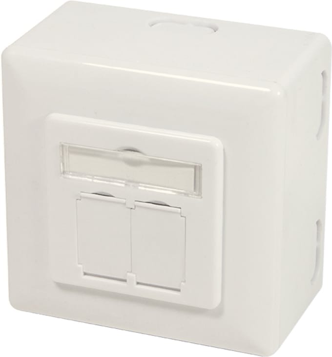 Danicom CAT6 UTP / STP opbouwdoos - ivoor