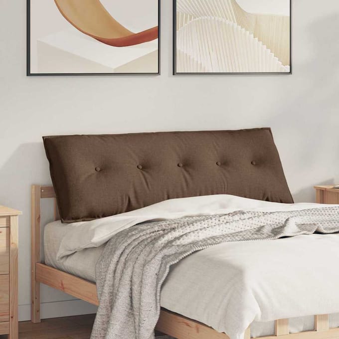 vidaXL - Rugkussen - Bruin - 200 - x - 19 - x - 50 - cm - Stof